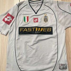 Vintage Juventus F.C.‎ Football Soccer FASTWEB Lotto Jersey